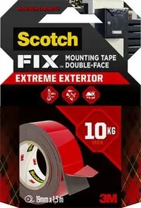 Selotejp obostrano ljepljiv 19mmx1,5m Scotch 3M Extreme Mounting crni Selotejp obostrano ljepljiv 19mmx1,5m Scotch 3M Extreme Mounting crni