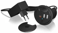 USB HUB ICY BOX IB-HUB1407 in-desk 3-port charger 2x USB-A 1x USB-C 60mm cut out_RASPRODAJA USB HUB ICY BOX IB-HUB1407 in-desk 3-port charger 2x USB-A 1x USB-C 60mm cut out_RASPRODAJA