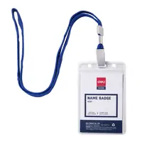 Etui za ID kartice 70x105 mm s pvc kvačicom i vezicom Deli 5757 10/1 uspravno Etui za ID kartice 70x105 mm s pvc kvačicom i vezicom Deli 5757 10/1 uspravno