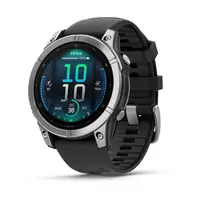Smart watch GARMIN Fenix E 47mm Čelični s crnim silikonskim remenom - 010-03025-00 Smart watch GARMIN Fenix E 47mm Čelični s crnim silikonskim remenom - 010-03025-00