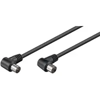Kabel TV antenski M<=>Ž 1.5m crni kutni GOOBAY Kabel TV antenski M<=>Ž 1.5m crni kutni GOOBAY