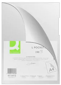 Fascikl pvc L A4 80mic 100/1 Q-Connect orange peel Fascikl pvc L A4 80mic 100/1 Q-Connect orange peel