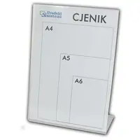 Stalak za prospekte A5 stolni uspravni L pvc Stalak za prospekte A5 stolni uspravni L pvc