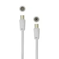 Kabel TV antenski M<=>Ž 2m ravni bijeli SBOX Kabel TV antenski M<=>Ž 2m ravni bijeli SBOX