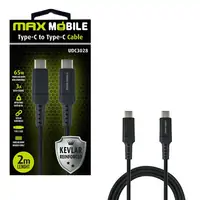 Kabel Lightning USB-A UDC3028 Kevlar QC 3A MFI 2m crni - MAXMOBILE Kabel Lightning USB-A UDC3028 Kevlar QC 3A MFI 2m crni - MAXMOBILE