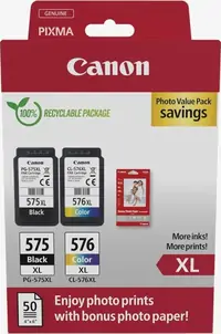Tinta CANON PG-575XL + CL-576 BCMY Multipack original Tinta CANON PG-575XL + CL-576 BCMY Multipack original