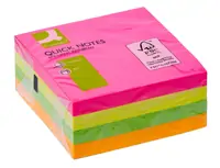 Blok samoljepljivi  76x76mm 400 lista Q-Connect Brilliant mix KF10497
