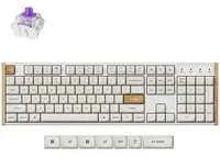 Tipkovnica KEYCHRON K10H-F1 White Wooden RGB 100% Layout BT 2.4GHz Nebula Switch Gateron 2.0 Magnetic Switch Tipkovnica KEYCHRON K10H-F1 White Wooden RGB 100% Layout BT 2.4GHz Nebula Switch Gateron 2.0 Magnetic Switch
