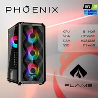 Računalo desktop Phoenix FLAME X-501 Intel i5 14400f 16GB DDR5 1TB NVMe SSD RTX 5060 Ti 8GB 600W FreeDOS Računalo desktop Phoenix FLAME X-501 Intel i5 14400f 16GB DDR5 1TB NVMe SSD RTX 5060 Ti 8GB 600W FreeDOS