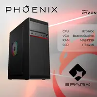 Računalo desktop Phoenix SPARK Y-247 AMD Ryzen 7 5700G 16GB DDR4 1TB NVMe SSD 500W FreeDOS Računalo desktop Phoenix SPARK Y-247 AMD Ryzen 7 5700G 16GB DDR4 1TB NVMe SSD 500W FreeDOS