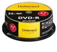 DVD-R medij INTENSO 4.7GB 16x speed, Cake Box, 25/1 Printable bijeli DVD-R medij INTENSO 4.7GB 16x speed, Cake Box, 25/1 Printable bijeli