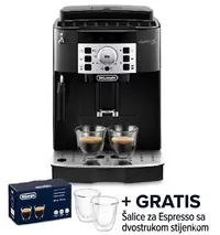 Aparat za kavu DeLonghi ECAM22.115.B Magnifica Start + GRATIS Šalice za Espresso DeLonghi DLSC310 Aparat za kavu DeLonghi ECAM22.115.B Magnifica Start + GRATIS Šalice za Espresso DeLonghi DLSC310