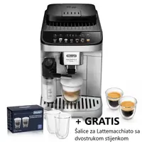 Aparat za kavu DeLonghi ECAM290.85.SBX Magnifica Evo + GRATIS Šalice za Lattemacchiato DeLonghi DLSC312