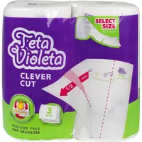 Papirnati ručnici u roli 3-sl. 2/1 Teta Violeta Picnic, Clever Cut