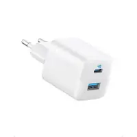 Adapter za napajanje ANKER 323 Dual-Port 33W, 1x USB-C + 1x USB-A, PowerIQ 3.0, bijeli Adapter za napajanje ANKER 323 Dual-Port 33W, 1x USB-C + 1x USB-A, PowerIQ 3.0, bijeli