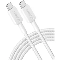 Kabel USB-C na USB-C ANKER 322 0,9 m 60W pleteni bijeli