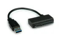 Adapter USB3.0 na SATA 6.0 Gbit/s (22 pin, Data+Power), 0.15m - ROLINE