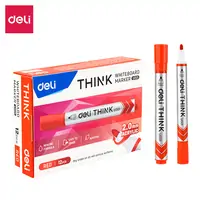 Marker za bijelu ploču 2mm Deli EU00140 okrugli vrh crveni Marker za bijelu ploču 2mm Deli EU00140 okrugli vrh crveni