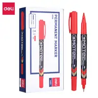 Marker permanentni dvostrani 0,5/1,0mm CD/DVD Deli EU10440 crveni