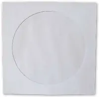 Etui za 1 CD papirnati bijeli s preklopom i prozorom 125x125mm Etui za 1 CD papirnati bijeli s preklopom i prozorom 125x125mm