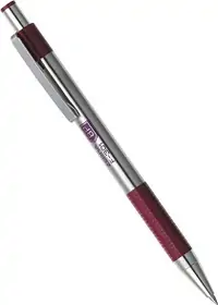 Olovka kemijska Zebra F301 0,7 bordo/srebrna plavi ispis Olovka kemijska Zebra F301 0,7 bordo/srebrna plavi ispis