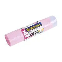 Vreća za smeće 50L 55x65cm 15/1 HDPE roza s vezicom mirišljava Vreća za smeće 50L 55x65cm 15/1 HDPE roza s vezicom mirišljava