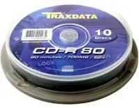 CD-R medij TRAXDATA 700MB 52x speed Spindle 10/1 CD-R medij TRAXDATA 700MB 52x speed Spindle 10/1