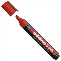 Marker permanentni 1-5mm Edding 330 klinasti vrh crveni Marker permanentni 1-5mm Edding 330 klinasti vrh crveni