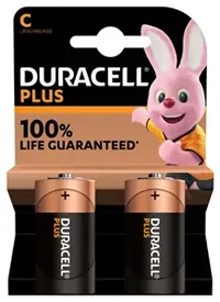 Baterija DURACELL Plus C + 100% extra life 2/1 Baterija DURACELL Plus C + 100% extra life 2/1