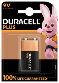 Baterija DURACELL Plus 9V + 100% extra life 1/1 Baterija DURACELL Plus 9V + 100% extra life 1/1