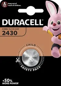 Baterija DURACELL Lithium CR2430 1/1 Baterija DURACELL Lithium CR2430 1/1