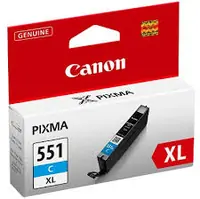 Tinta CANON CLI-551 XL Cyan