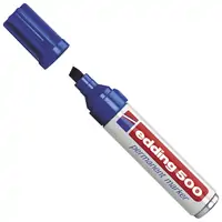 Marker permanentni 2-7mm Edding 500 klinasti vrh plavi Marker permanentni 2-7mm Edding 500 klinasti vrh plavi