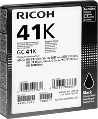 Tinta RICOH GC 41K - black Tinta RICOH GC 41K - black