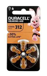 Baterija DURACELL Hearing DA312 6/1
