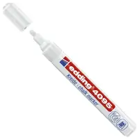 Marker za staklo 2-3mm nepermanentni Edding 4095 okrugli vrh bijeli Marker za staklo 2-3mm nepermanentni Edding 4095 okrugli vrh bijeli