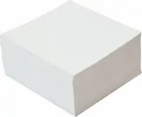 Papir za kocku 8,5x8,5x5 cm bijeli 500 listića Papir za kocku 8,5x8,5x5 cm bijeli 500 listića