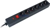 Kabel naponski produžni COMMEL šuko-M=> 6x šuko-Ž 1.5m sklopka+zaštita 1.5mm2 16A 250V 3500W Kabel naponski produžni COMMEL šuko-M=> 6x šuko-Ž 1.5m sklopka+zaštita 1.5mm2 16A 250V 3500W