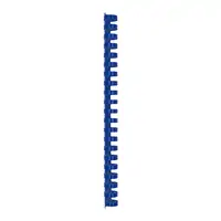 Spirala plastična za uvez do 150 listova 19mm 100/1 okrugla plava