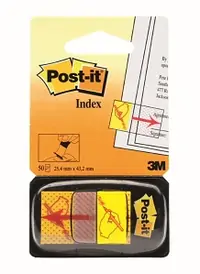 Zastavica 25,4x43,2mm 50 listova film poluprozirni Post-it 3M 680-31 sign žuta Zastavica 25,4x43,2mm 50 listova film poluprozirni Post-it 3M 680-31 sign žuta